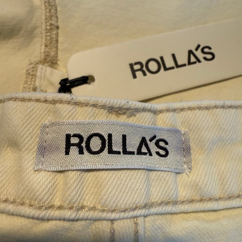 Rolla's x Free People shorts high rise denim 26 cotton distressed frayed ripped - Picture 10 of 12